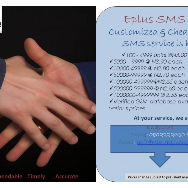 Eplus Customized And Cheap Bulk Sms Echelonplus Limited