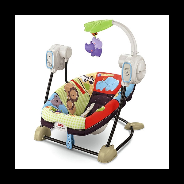 Fisher Price Luv U Zoo Spacesaver Swing And Seat Kids Planet